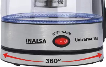 Inalsa Universa TM Electric Kettle (1.8 L, Glass, Black) Inalsa Universa TM Electric Kettle (1.8 L, Glass, Black)